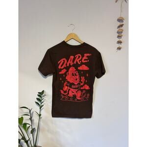 Brown and Red D,A,R.E, Keeping Kids Off Drugs T-Shirt | Graphic Tee - (Unisex M)